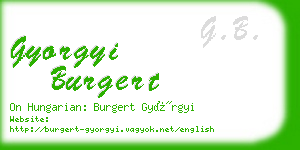 gyorgyi burgert business card